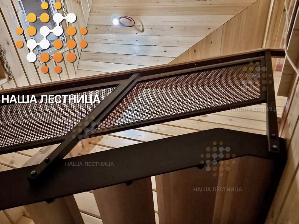 Фото лестницы на второй этаж в частном доме, модель "лофт италия" - вид 10