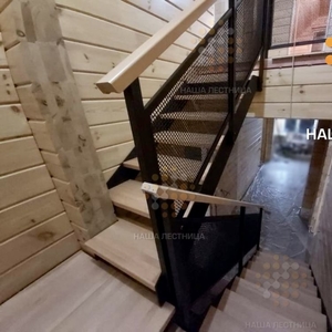 Лестницы на второй этаж в частном доме, модель "ЛОФТ Италия"-2