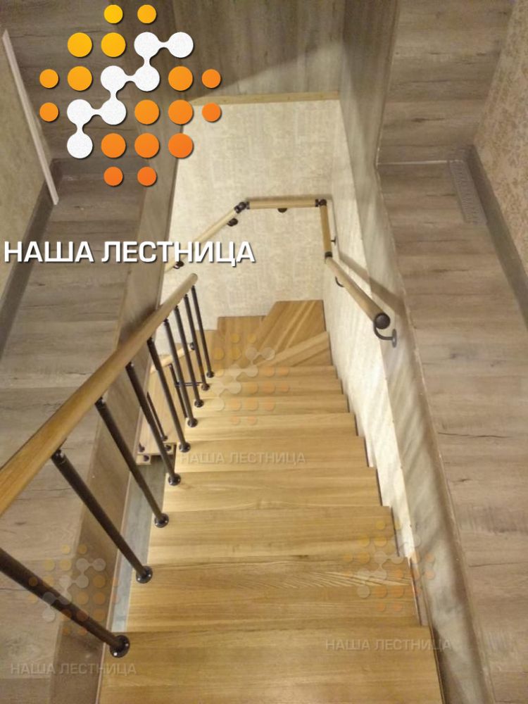 Фото модульная лестница на второй этаж - вид 3