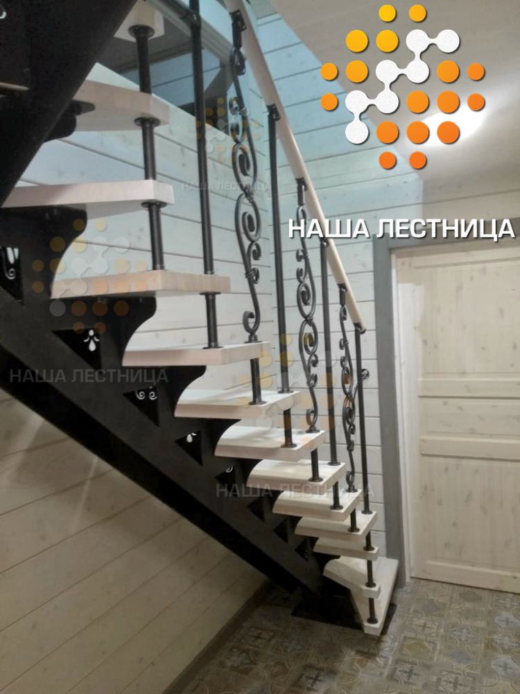 Фото лестница в доме, серия волна - вид 3