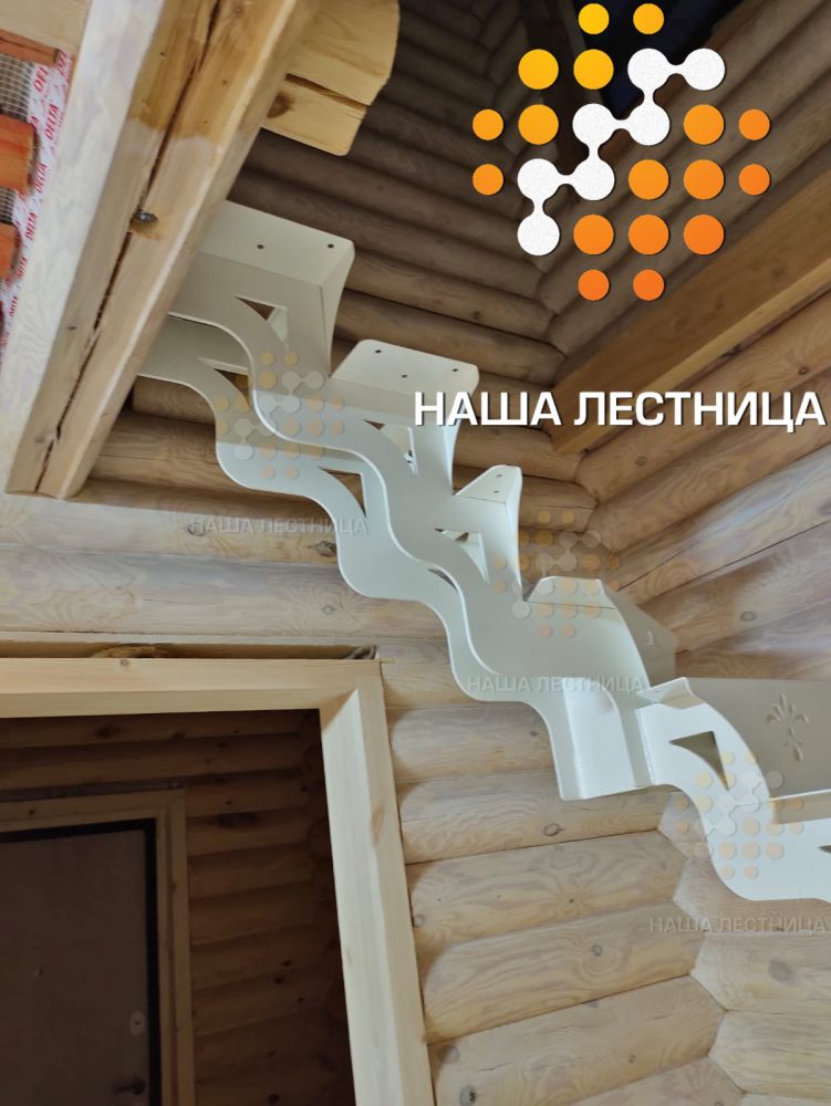 Фото современная лестница в деревянный дом - вид 4