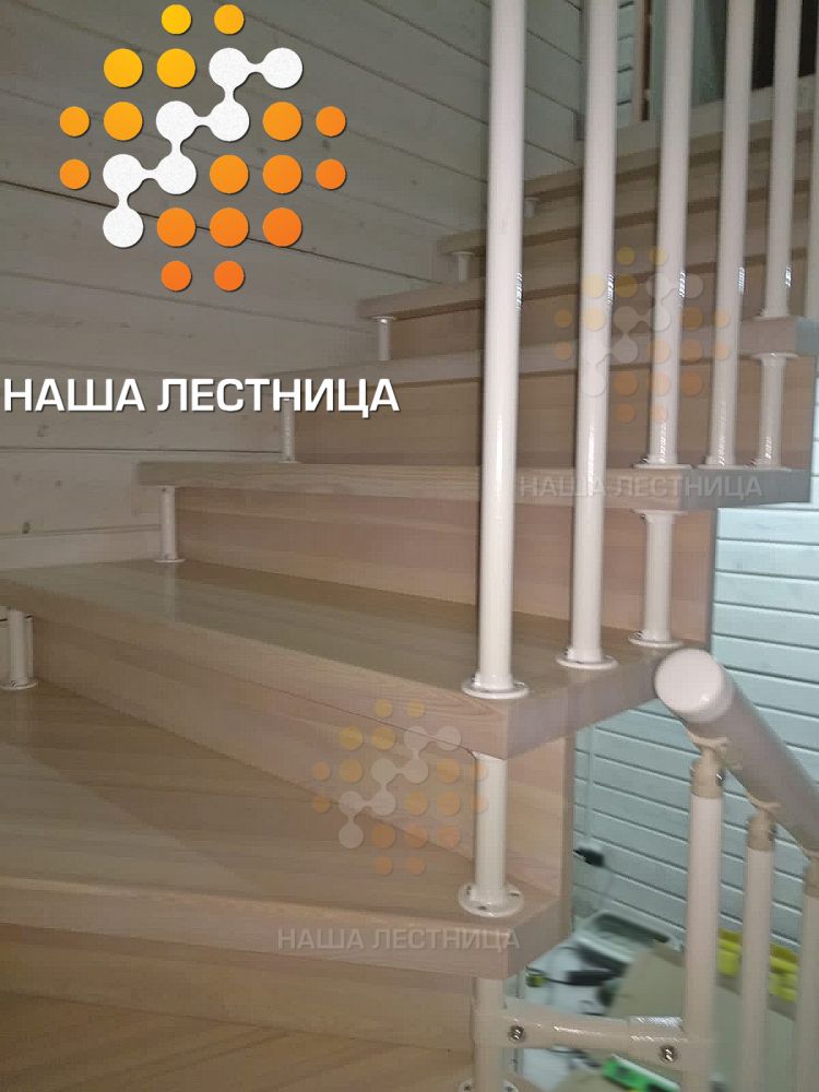 Фото деревянная лестница на модульном каркасе&nbsp; - вид 7