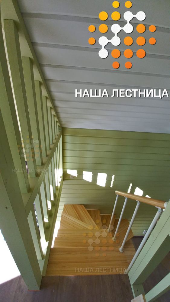Фото деревянная лестница на каркасе серии лаунж - вид 5