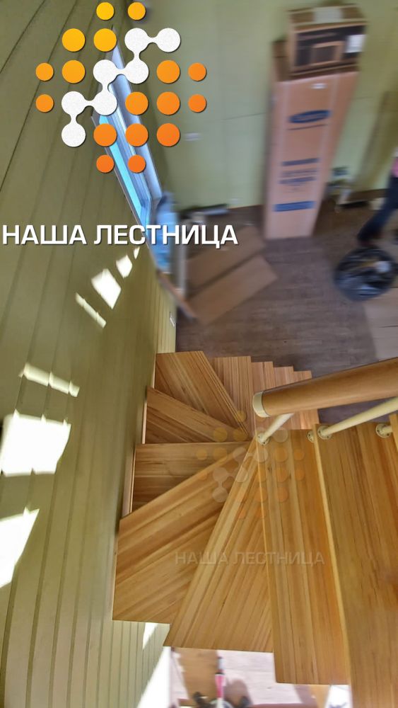 Фото деревянная лестница на каркасе серии лаунж - вид 4