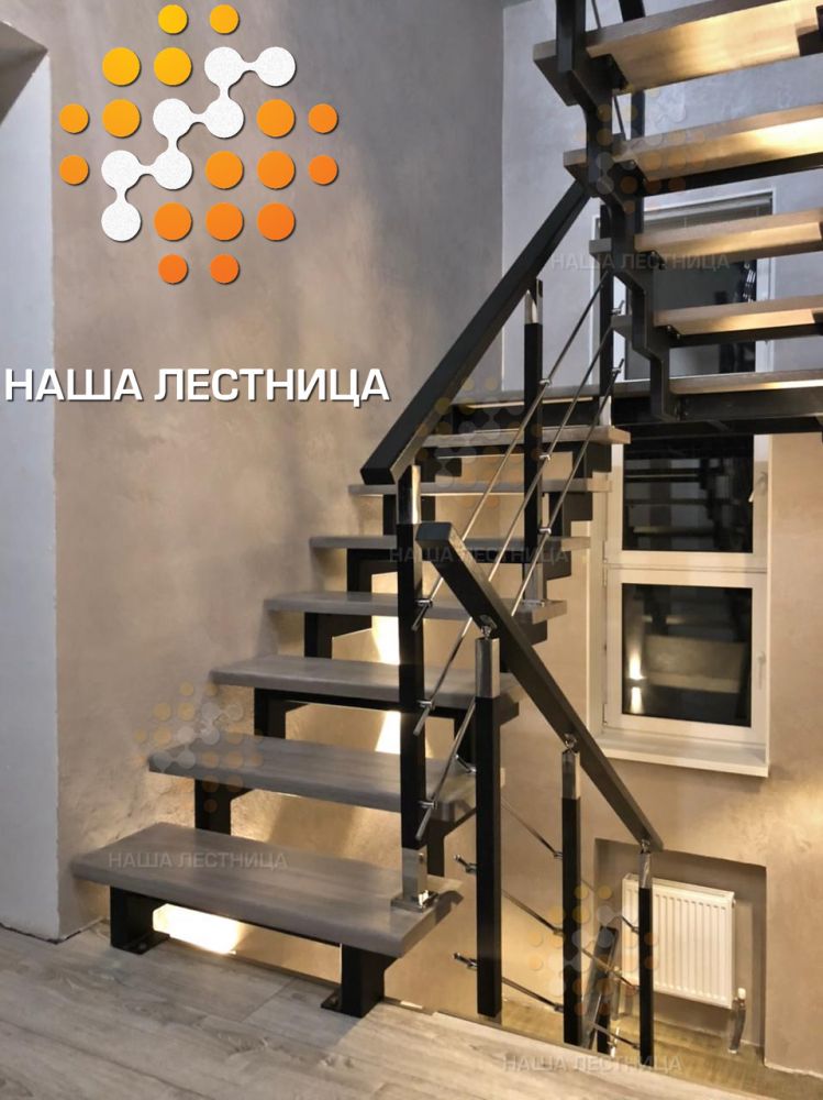 Фото классическая лестница на второй этаж, серия лаунж - вид 3