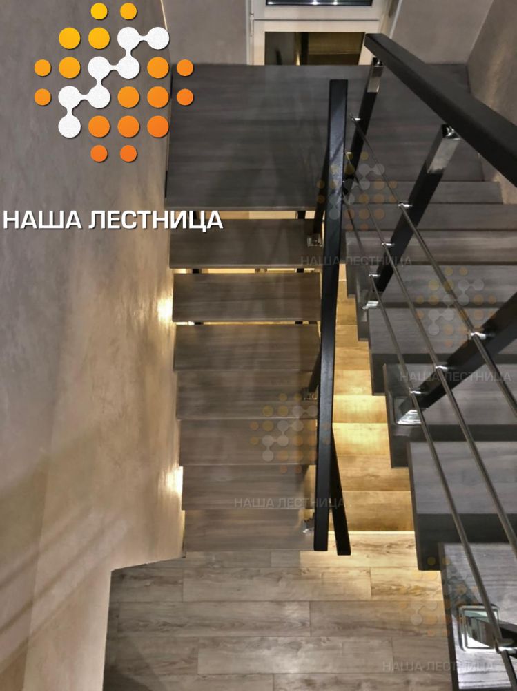 Фото классическая лестница на второй этаж, серия лаунж - вид 8