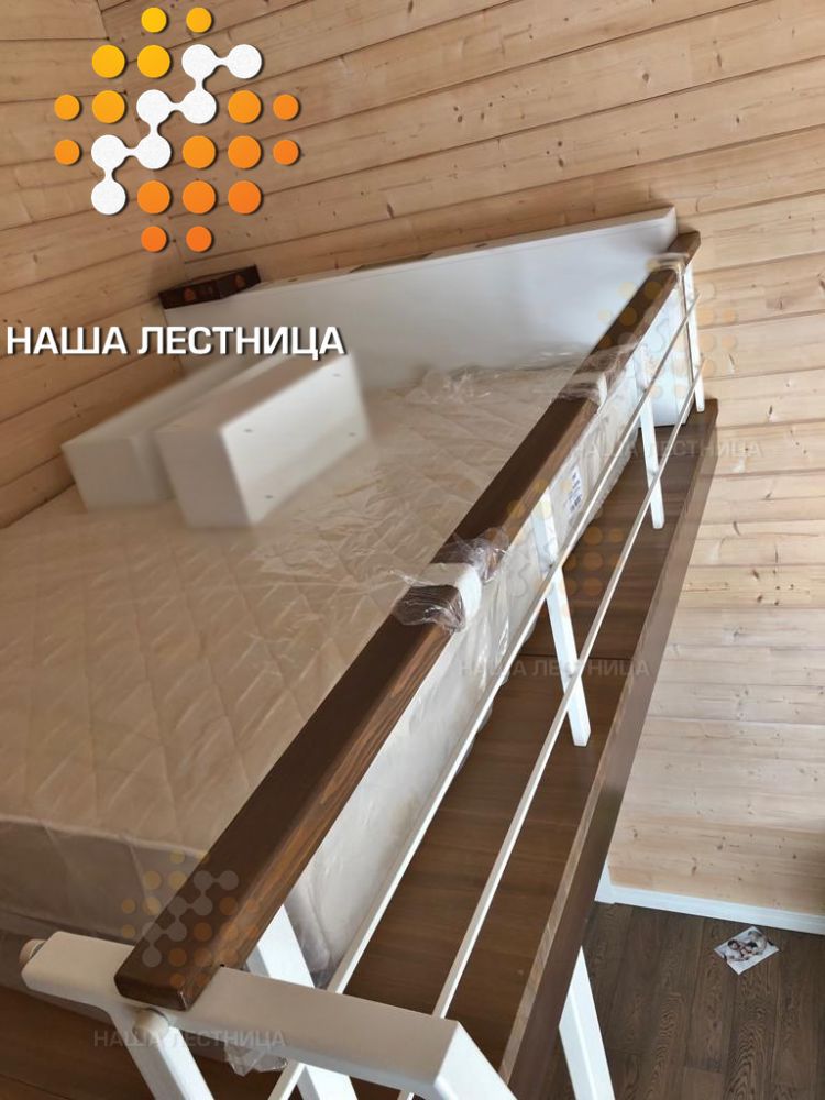 Фото лестница и антресольный этаж, стиль мини-лофт - вид 6