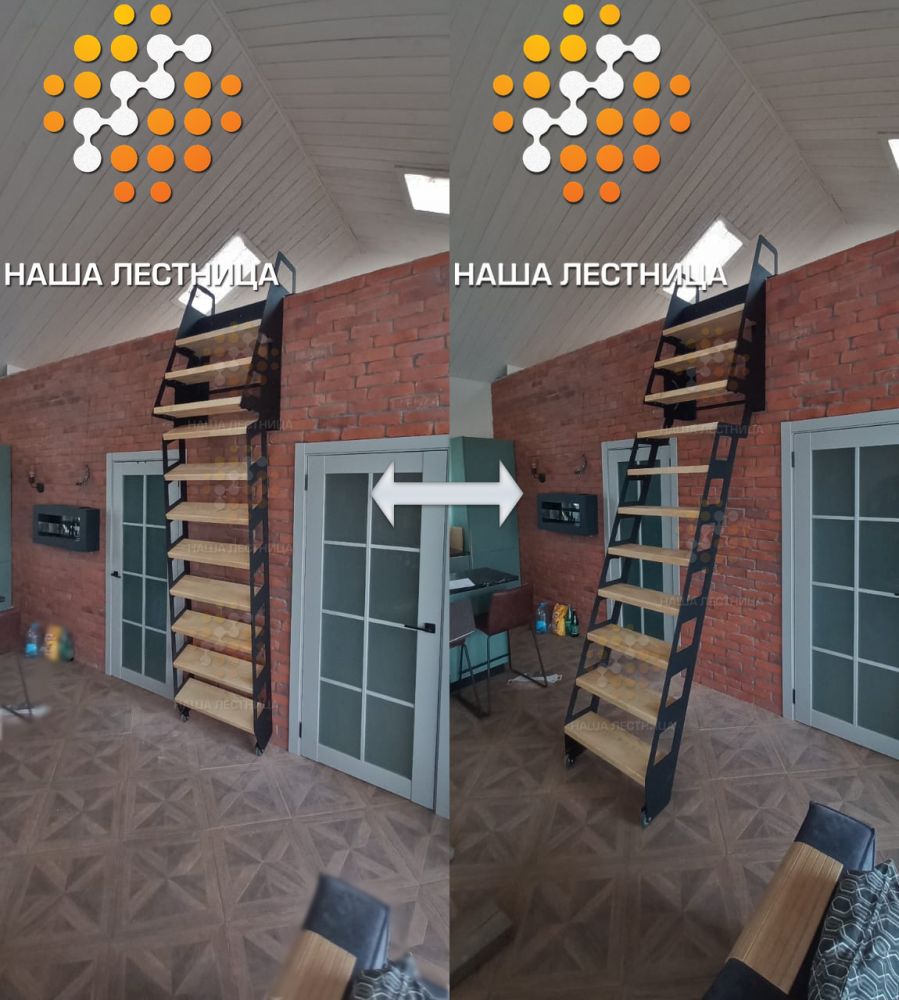 Фото лестница для дома в стиле барнхаус - вид 3