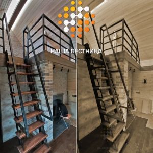 Лестница на антресольный этаж, модель "мини-Лофт"-2