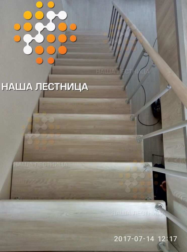Фото маршевая лестница на модульном каркасе - вид 3