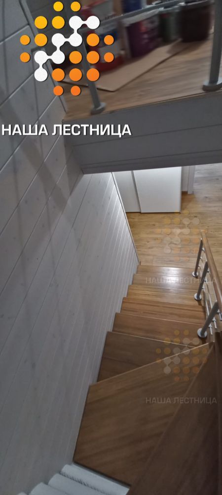 Фото лестница в деревянный дом, серия суперлайт - вид 5