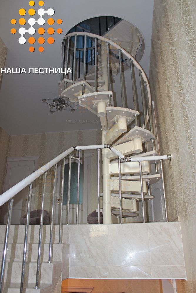 Фото винтовая лестница в доме - вид 3