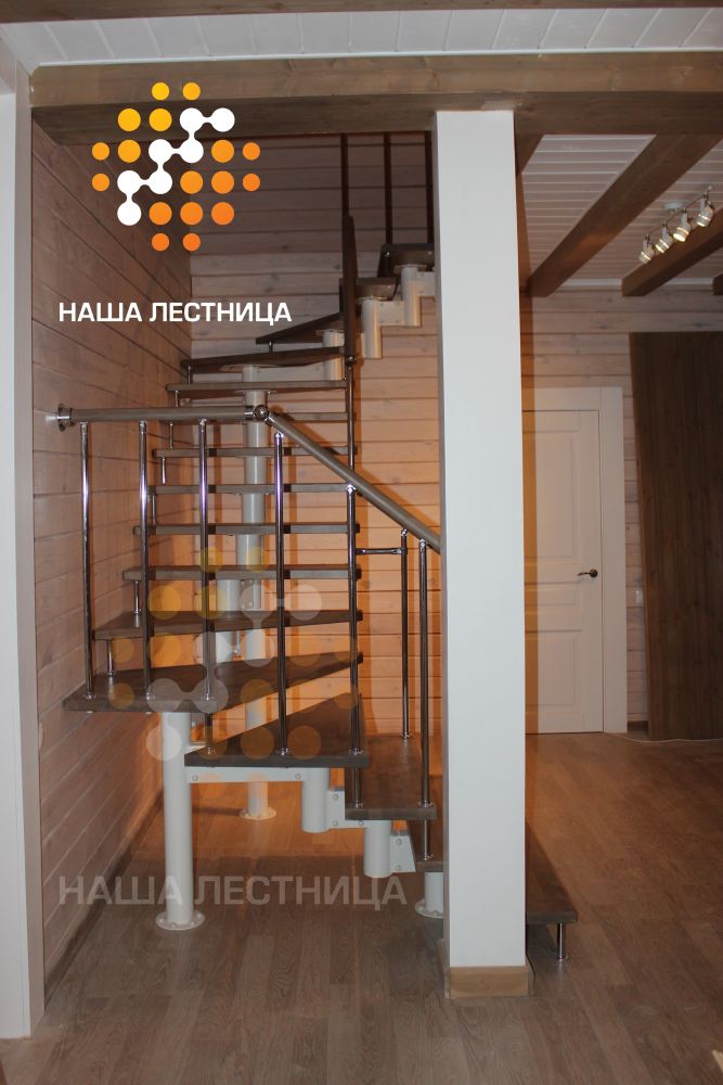 Фото трехмаршевая лестница с двумя поворотами&nbsp; - вид 6