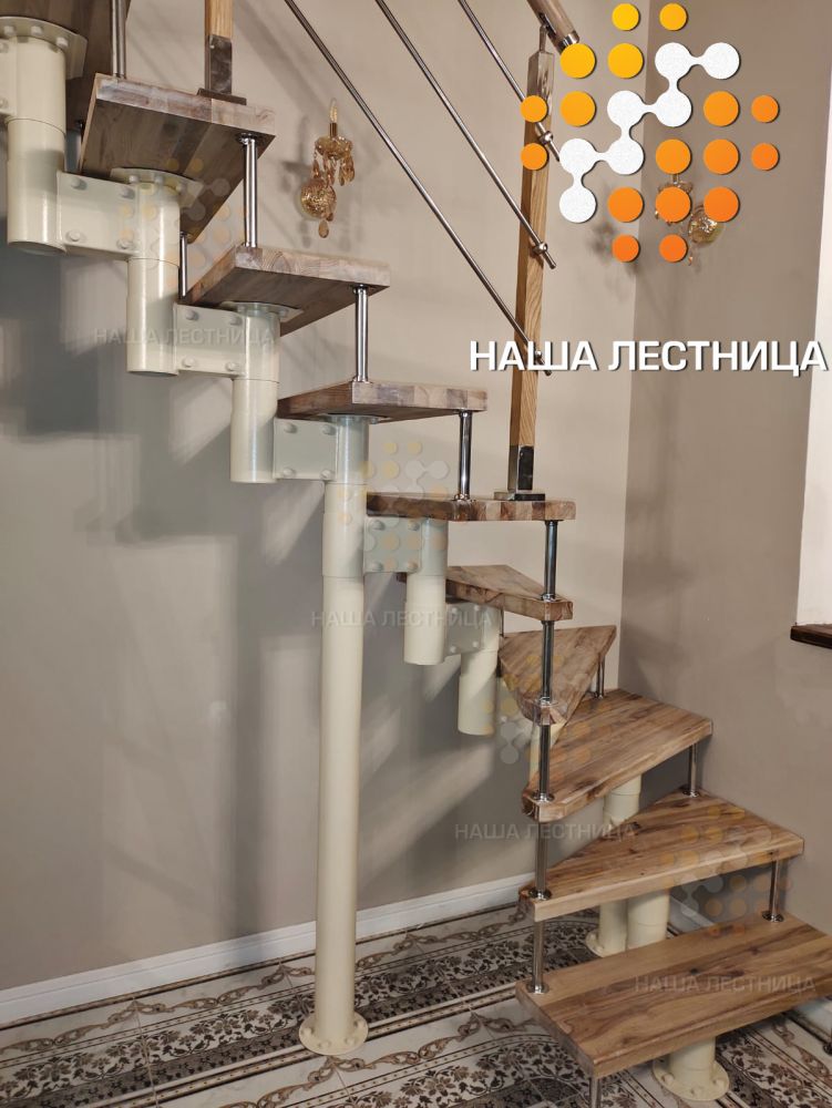 Фото стильная лестница на второй этаж по выгодной цене - вид 5