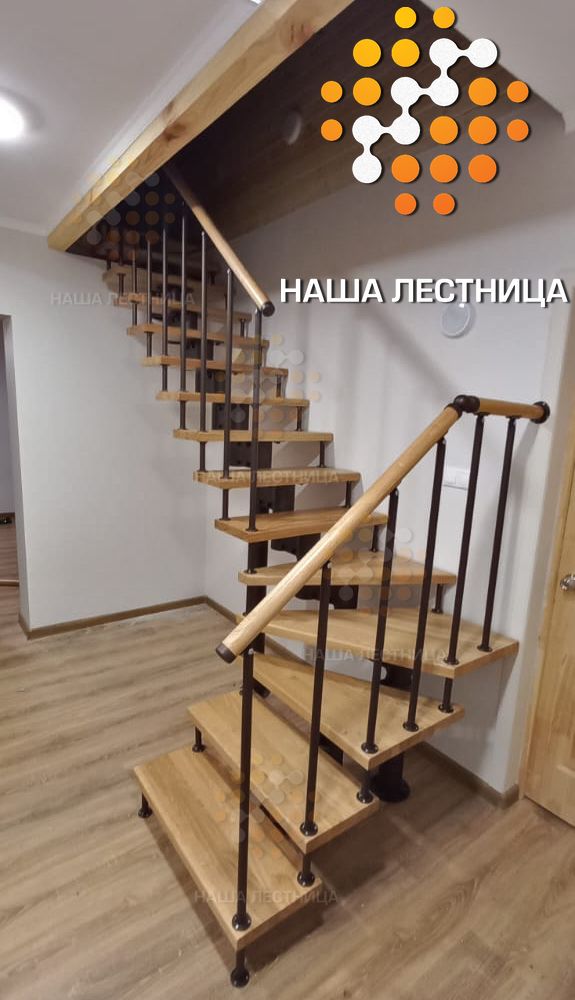 Фото модульная лестница для загородного дома - вид 1