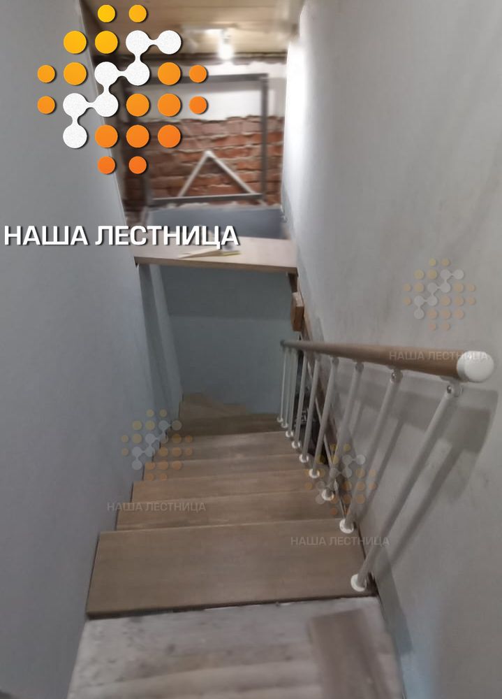 Фото недорогая модульная лестница на 90 градусов - вид 4