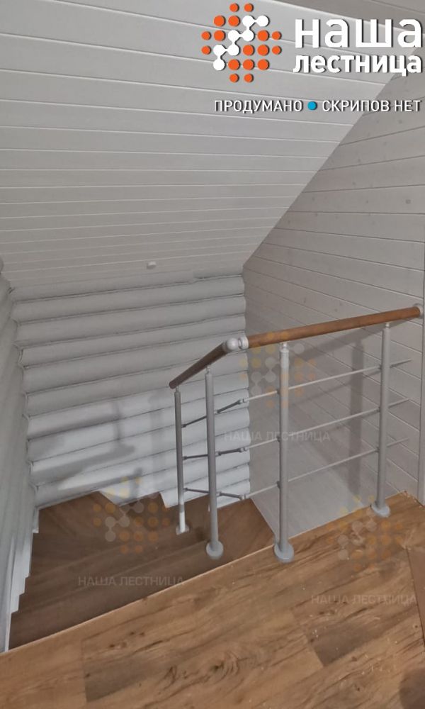Фото лестница на металлическом каркасе серии «суперлайт» - вид 5