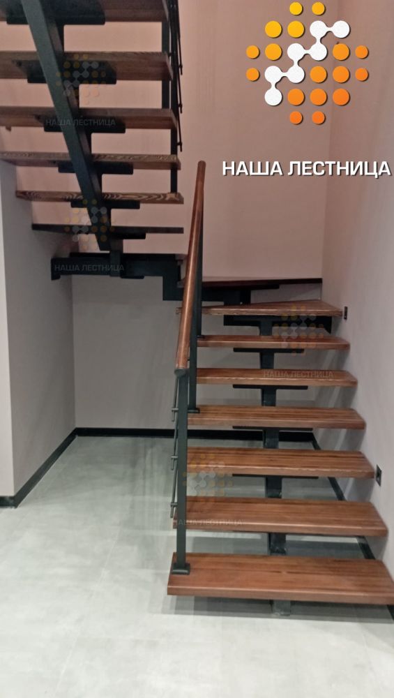 Фото лестница в частном доме на второй этаж, серия суперлайт - вид 2