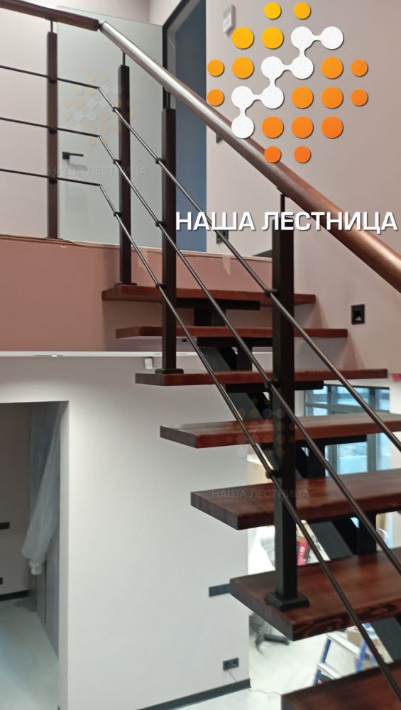 Фото лестница в частном доме на второй этаж, серия суперлайт - вид 5