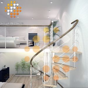 Винтовая лестница серии DerStahl в комплектации Люкс-2