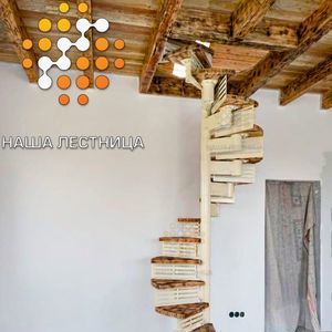 Винтовая лестница с подступенками-2