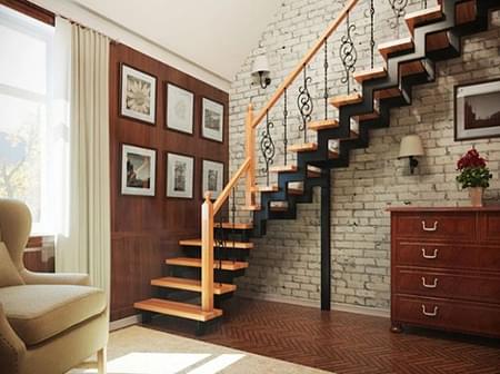 Лестницы в двухэтажных домах — виды и расчет - 1