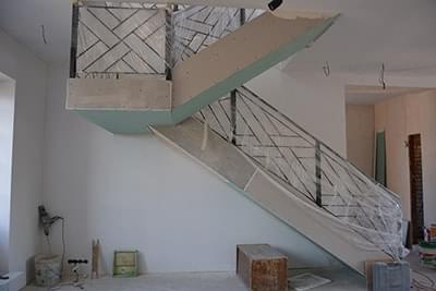 Обшивка лестницы гипсокартоном - 7