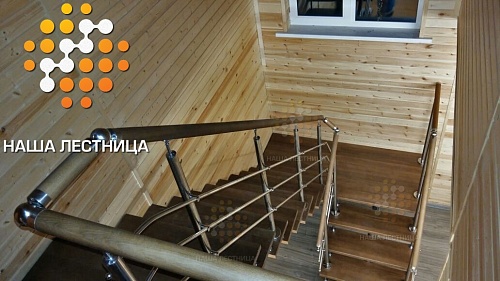 П образная лестница модульная №317 - фото №3