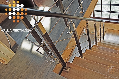 Лестница на стереокосоуре серии "ЛОФТ" №709 - фото №2