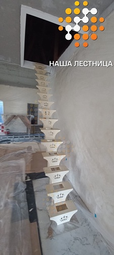 Каркас лестницы серии "Волна" №1502 - фото №4