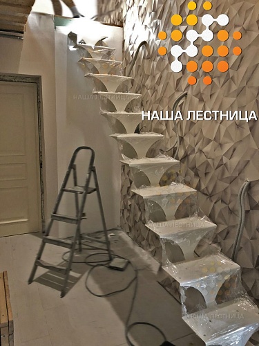 Каркас лестницы для дома серии "СуперЛайт" №1505 - фото №2